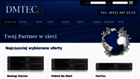 What Dmtec.pl website looked like in 2017 (6 years ago)