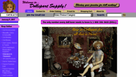 What Dollspart.com website looked like in 2017 (6 years ago)