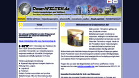 What Dosenwelten.de website looked like in 2017 (6 years ago)