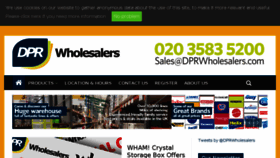 What Dprwholesalers.com website looked like in 2017 (6 years ago)