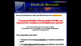What Droits-de-revente.com website looked like in 2017 (6 years ago)
