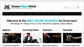 What Drumsplayerworld.com website looked like in 2017 (6 years ago)