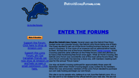 What Detroitlionsforum.com website looked like in 2017 (6 years ago)