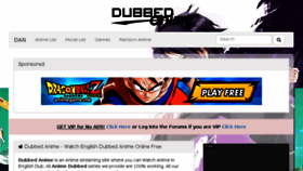 What Dubbedanime.io website looked like in 2017 (6 years ago)
