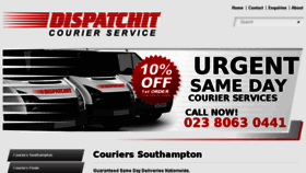 What Dispatchit-couriers.co.uk website looked like in 2017 (7 years ago)