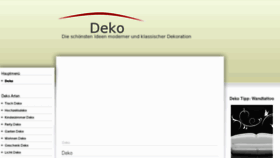 What Deko.net website looked like in 2011 (12 years ago)