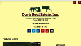 What Davisrealestateinc.com website looked like in 2017 (6 years ago)