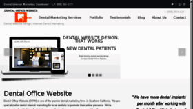 What Dentalofficeadvertising.com website looked like in 2017 (6 years ago)