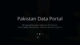 What Data.org.pk website looked like in 2017 (6 years ago)