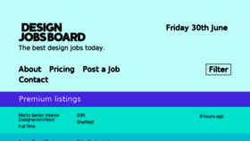What Designjobsboard.com website looked like in 2017 (6 years ago)