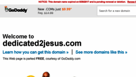 What Dedicated2jesus.com website looked like in 2017 (6 years ago)