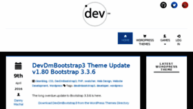 What Devdm.com website looked like in 2017 (6 years ago)