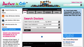 What Doctorsinciti.com website looked like in 2017 (6 years ago)