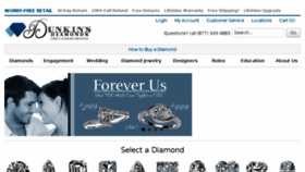 What Dunkinsdiamonds.com website looked like in 2017 (6 years ago)