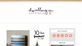 What Dwellinginhappiness.com website looked like in 2017 (6 years ago)