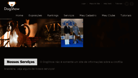 What Dogshow.com.br website looked like in 2017 (8 years ago)