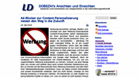 What Dobszay.ch website looked like in 2017 (6 years ago)