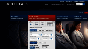 What Delta.com website looked like in 2017 (6 years ago)