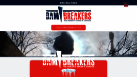 What Dambreakers.com website looked like in 2017 (6 years ago)