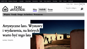 What Domiwnetrze.pl website looked like in 2017 (6 years ago)