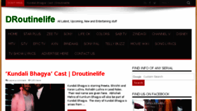 What Droutinelife.com website looked like in 2017 (6 years ago)