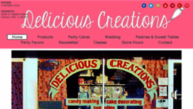 What Deliciouscreationsinc.com website looked like in 2017 (6 years ago)
