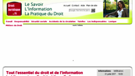 What Droitjuridique.fr website looked like in 2017 (6 years ago)