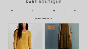 What Dareboutique.co.uk website looked like in 2017 (6 years ago)