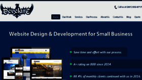What Develare.com website looked like in 2017 (6 years ago)