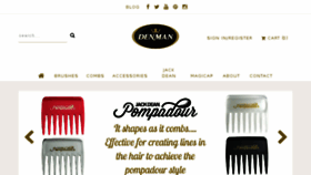 What Denmanbrush.com website looked like in 2017 (6 years ago)