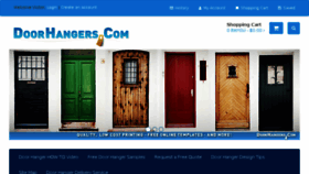What Doorhangers.com website looked like in 2017 (6 years ago)
