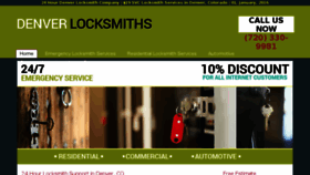 What Denvercolocksmiths.biz website looked like in 2017 (6 years ago)