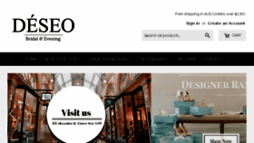 What Deseo.com.au website looked like in 2017 (6 years ago)