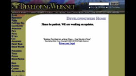 What Developingwebs.net website looked like in 2017 (6 years ago)