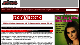 What Dayinrock.com website looked like in 2017 (6 years ago)