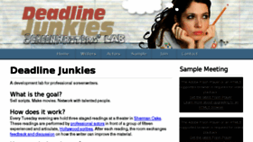 What Deadlinejunkies.com website looked like in 2017 (6 years ago)