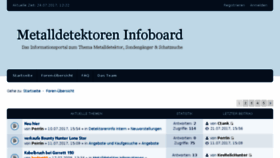 What Detektoreninfo.de website looked like in 2017 (6 years ago)