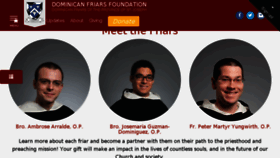 What Dominicanfriars.org website looked like in 2017 (6 years ago)