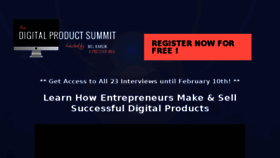 What Digitalproductsummit.com website looked like in 2017 (6 years ago)
