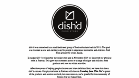 What Dishd.com.au website looked like in 2017 (6 years ago)