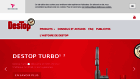What Destop.fr website looked like in 2017 (6 years ago)