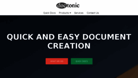 What Doctonic.com website looked like in 2017 (6 years ago)