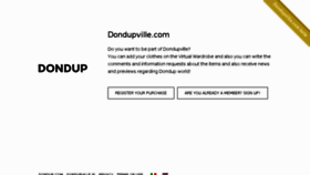 What Dondupville.com website looked like in 2017 (6 years ago)