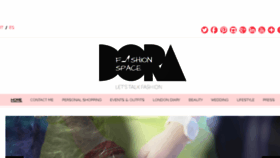 What Dorafashionspace.com website looked like in 2017 (6 years ago)