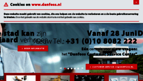 What Danfoss.nl website looked like in 2017 (6 years ago)