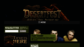What Desertfest.be website looked like in 2017 (6 years ago)