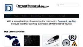What Detroitbusinesslaw.com website looked like in 2017 (6 years ago)