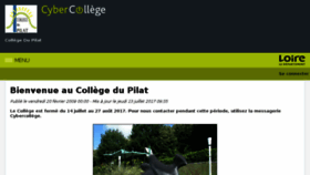 What Dupilat.cybercolleges42.fr website looked like in 2017 (6 years ago)