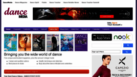 What Dancemedia.com website looked like in 2017 (6 years ago)