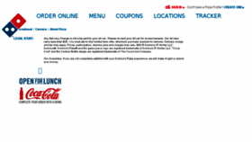 What Dominos242.com website looked like in 2017 (6 years ago)